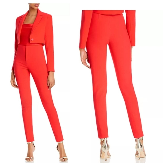 Alice + Olivia Pants - Alice + Oliva Lorinda Slim-Fit High-Waist Cropped Pant Size 4